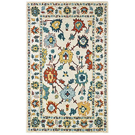 Oriental Weavers 8 x 10 ft. Zahra Rectangular Area Rug Ivory Z75507244305ST